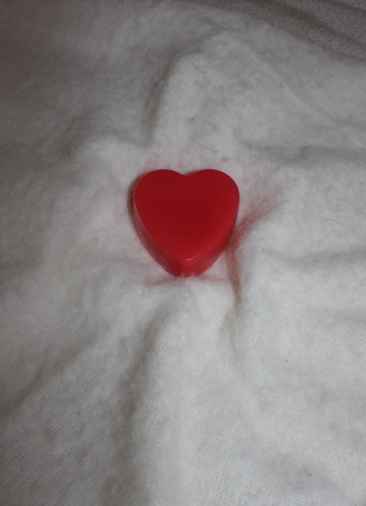 Big Valentine’s love heart wax melt.